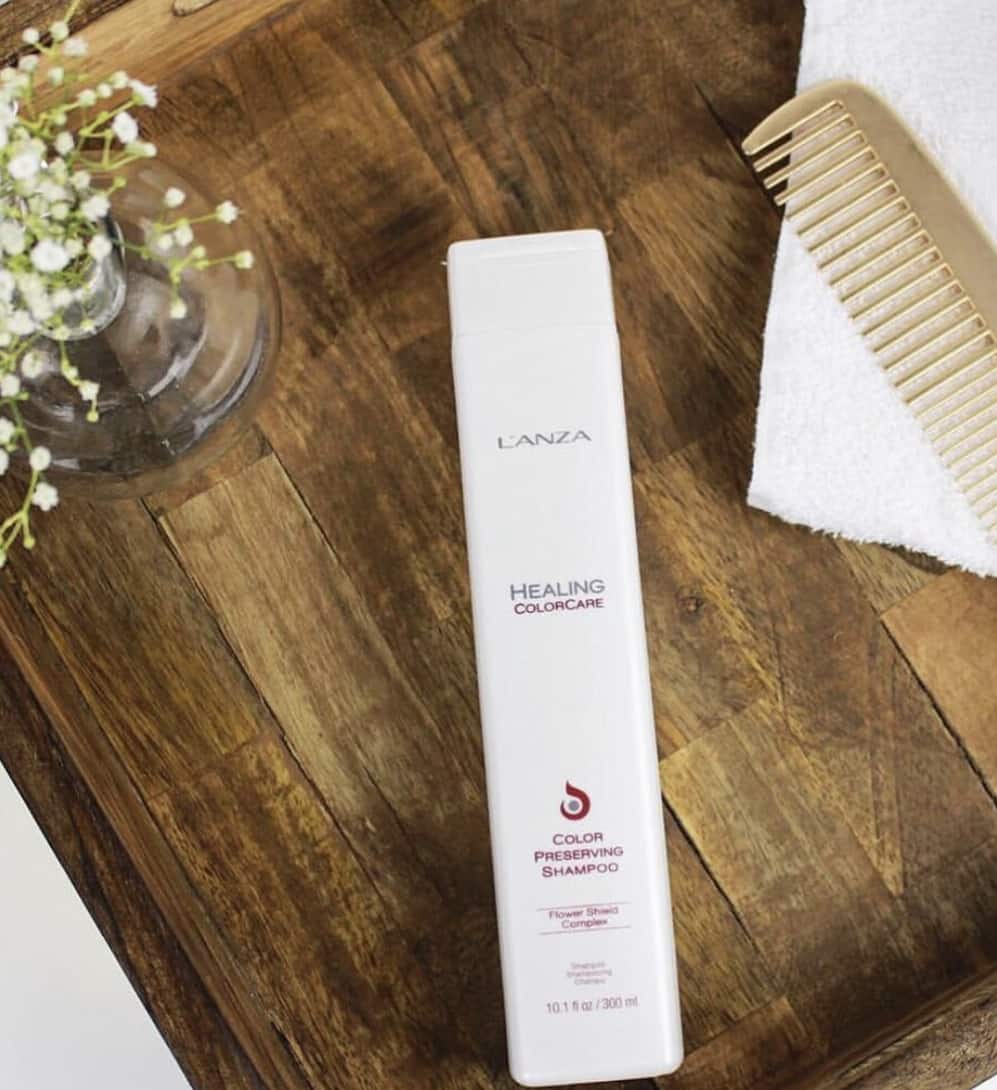 Живильний шампунь для фарбованого волосся LʼANZA Healing ColorCare Color-Preserving Shampoo, 300 ml - 3